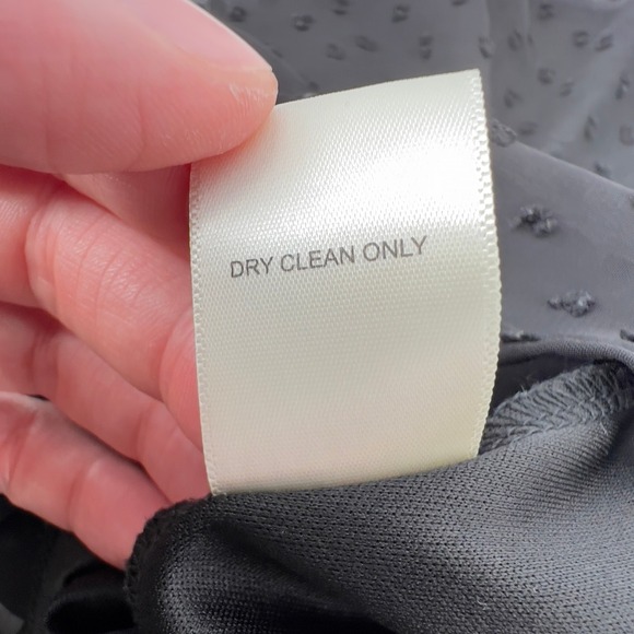 Altar'd State Mini Dress Swiss Dot Ruffle Mock Neck Long Sleeve Black Women XL - Picture 8 of 8